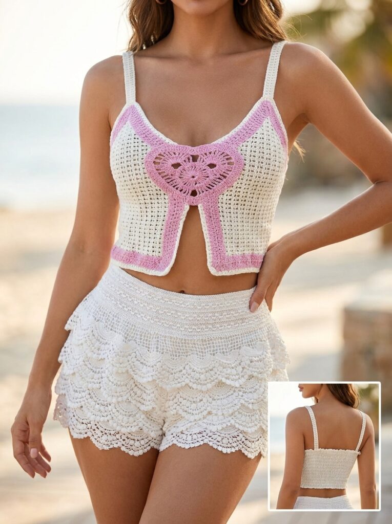 Top Crochet “Corazón”
